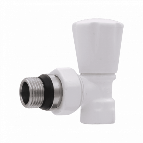 VR300-F Вентиль  регулиров.УГЛ. ВЕРХ.белый"VIEIR"1/2"(96\12шт)