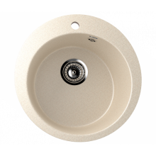 Мойка Ulgran U-405-328 (круглая, d 495мм, чаша 190мм, бежевый) Мойка Ulgran U-405-328 (круглая, d 495мм, чаша 190мм, бежевый)