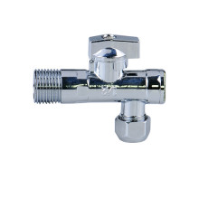 Кран шар. GANZER угловой 1/2х3/8 хром GZR32A